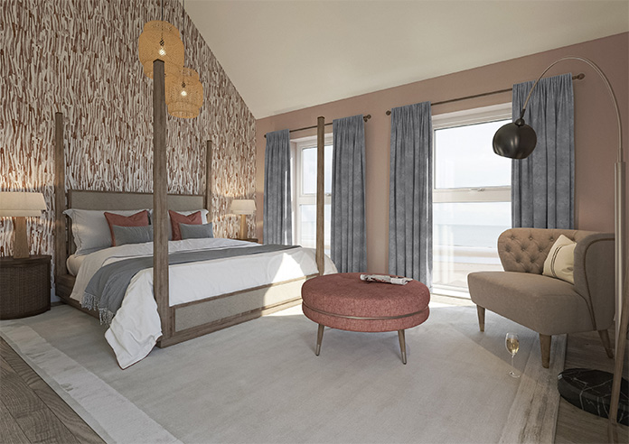 Florence Faux Suede, Dusky Purple - Made to Measure Curtains - Image 8